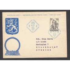 Finlandia Tarjetas Maximas Yvert 457 - Matasello Helsinki 1957