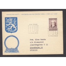 Finlandia Tarjetas Maximas Yvert 495 - Matasello Helsinki 1960