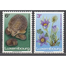 Luxemburgo Correo 1970 Yvert 754/55 ** Mnh Fauna - Flora