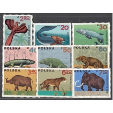 Polonia Correo 1966 Yvert 1506/14 ** Mnh Fauna Prehistorica