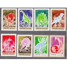 Manama Correo Yvert 65+A,78 ** Mnh Fauna Prehistorica