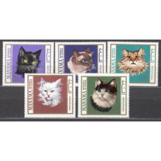 Manama Correo Yvert 12+A,18 ** Mnh Fauna - Gatos