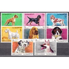 Arabia Sud Este (Um Al Quiwain) Correo 72+A,12 ** Mnh Fauna - Perros