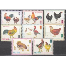 Vietnam del Norte Correo Yvert 565/72 ** Mnh Fauna - Aves - Gallinas