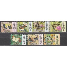 Malaysia Perak Correo Yvert 118/24 ** Mnh Fauna - Mariposas