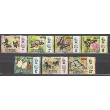 Malaysia Kedah Correo Yvert 119/25 ** Mnh Fauna - Mariposas