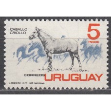 Uruguay Correo 1971 Yvert 810 ** Mnh Fauna - Caballo