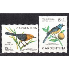 Argentina Correo 1967 Yvert 784+A,116 ** Mnh Fauna - Aves