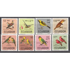 Ecuador Aereo Yvert 442/49 ** Mnh Fauna - Aves