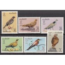 Libia Correo 1965 Yvert 255/260 ** Mnh Fauna - Aves