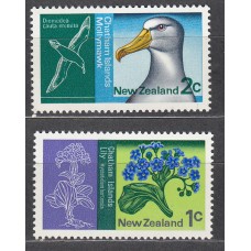 Nueva Zelanda Correo 1970 Yvert 525/526 ** Mnh Aves - Fauna