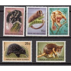Papua y Nueva Guinea Correo Yvert 196/200 ** Mnh Fauna