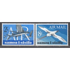 Samoa Aereo Yvert 1/2 ** Mnh Fauna - Peces - Aves