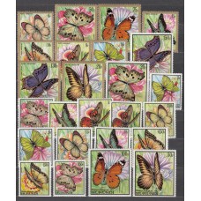 Burundi Correo Yvert 270/285+A,82/90 ** Mnh Fauna - Mariposas