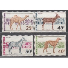 Tchad Correo Yvert 265/68 ** Mnh Fauna