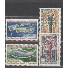 Mauritania Correo Yvert 179/82 ** Mnh Fauna - Peces - Langostas