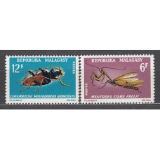 Madagascar Correo 1970 Yvert 477/78 ** Mnh Fauna