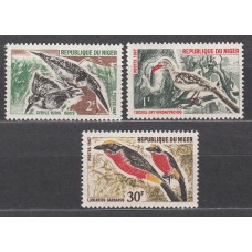 Niger Correo 1967 Yvert 190/92 ** Mnh Fauna -Aves