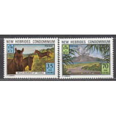 Nuevas Hebridas Correo Yvert 372/73 ** Mnh Fauna