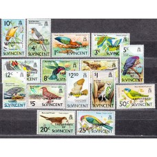 San Vicente - Grenadines Correo Yvert 3/17 ** Mnh Fauna - Aves