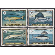 Montserrat Correo Yvert 220/23 ** Mnh Fauna - Peces