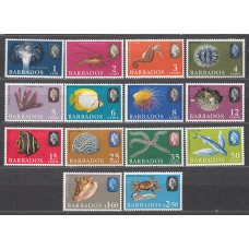 Barbados Correo 1968 Yvert 243/256 ** Mnh Falta 256A  Fauna Marina - Peces