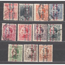 España II República 1931 Edifil 593/603 usado