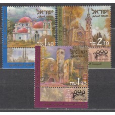 Israel Correo 2000 Yvert 1480/82 ** Mnh Pelegrinaje a Tierra Santa