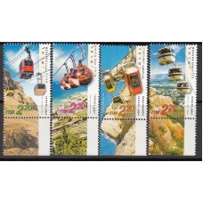 Israel Correo 2002 Yvert 1617/20 ** Mnh Telefericos