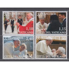 Vaticano Correo 2022 Yvert 1901/4 ** Mnh Pontificado Papa Francisco
