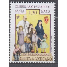 Vaticano Correo 2022 Yvert 1917 ** Mnh Dispensario Pedriatico