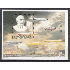 Albania Hojas 2000 Yvert 100 ** Mnh Zepelin