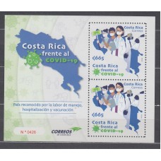 Costa Rica Hojas Yvert 96 ** Mnh Covid - Medicina