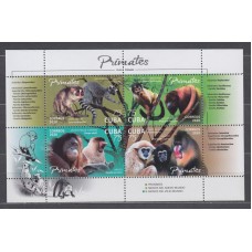 Cuba Correo 2020 Yvert 5886/89 ** Mnh Fauna  - Primates