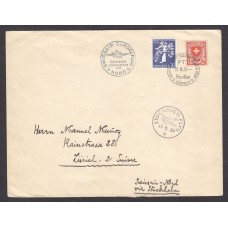 Suiza Cartas Yvert 209 y 332 Matasellos Aereos 1939 - stockolmo zurich