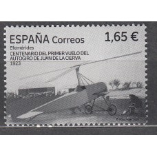 España II Centenario Correo 2023 Edifil 5630 ** Mnh Ctº Primer vuelo autogiro J Cierva