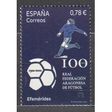 España II Centenario Correo 2023 Edifil 5631 ** Mnh Cº Federacion Aragonesa Fútbol