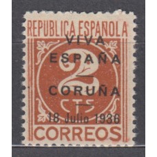 Locales Patrióticos La Coruña 1938 Edifil 23 ** Mnh