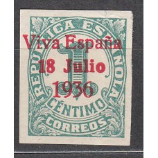 Locales Patrióticos Santa Cruz de Tenerife 1937 Edifil 36 ** Mnh