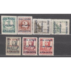Locales Patrióticos Zaragoza 1937 Edifil 41/47 ** Mnh