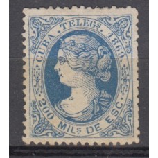 Cuba Sueltos Telegrafos Edifil 4 (*) Mng