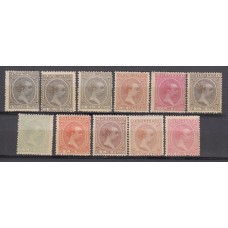 Filipinas Sueltos 1894 Edifil 105/115 */(*) Mh/Mng