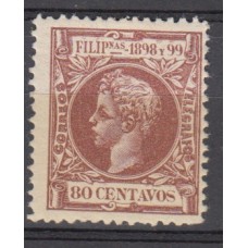 Filipinas Sueltos 1898 Edifil 148 * Mh