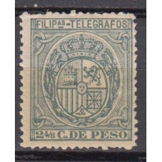 Filipinas Telegrafos 1896 Edifil 60 * Mh