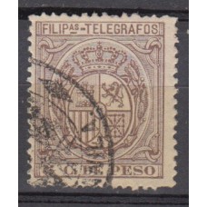 Filipinas Telegrafos 1896 Edifil 61 usado