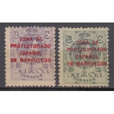 Marruecos Correo 1920 Edifil NE 3/4 * Mh