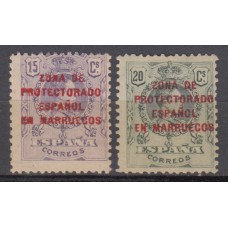 Marruecos Correo 1920 Edifil NE 3/4 * Mh