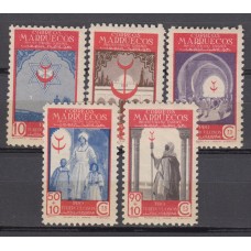 Marruecos Correo 1947 Edifil 275/79 ** Mnh