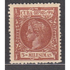 Cuba Sueltos 1898 Edifil 158 ** Mnh
