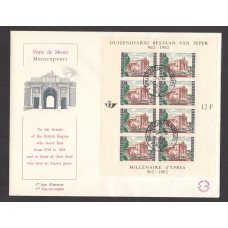 Belgica Sobres Primer Dia FDC Yvert Hoja Bloque 33 - Imperio Britanico 1962